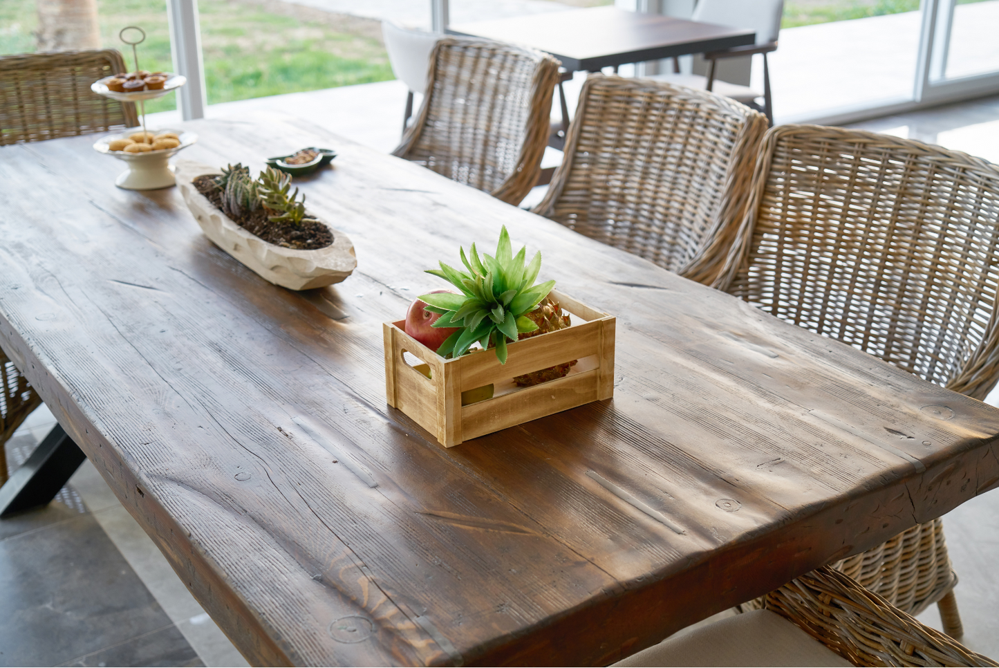 Brown dining room set